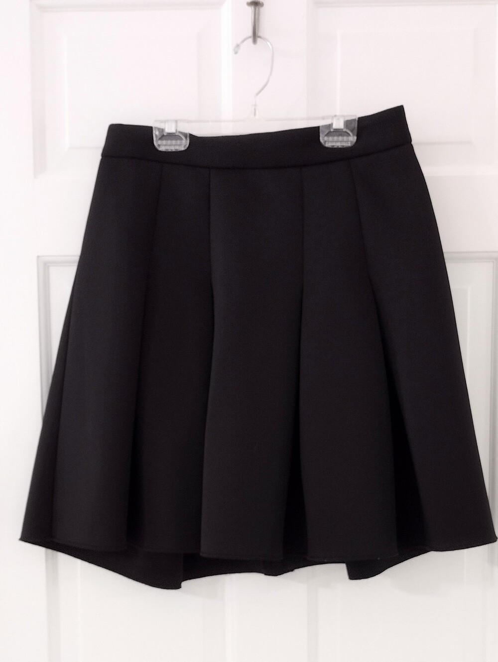 Y2K Worthington Sz S Black A-Line Pleated Skirt - Women's